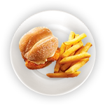 Kids Cheese Burger & Chips 